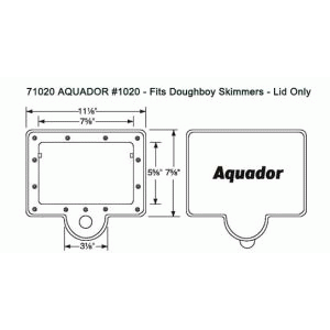 Aquador 71020 Replacement Lid White - LINERS